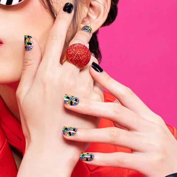 imPRESS Other - Impress Alice+Olivia Spare Oval Shaped Rainbow State Press on Nails